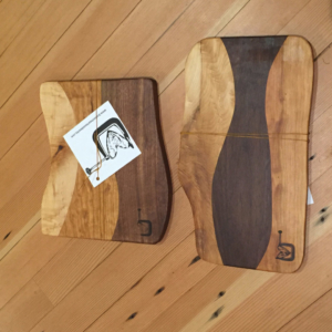 cherry walnut maple cutting board